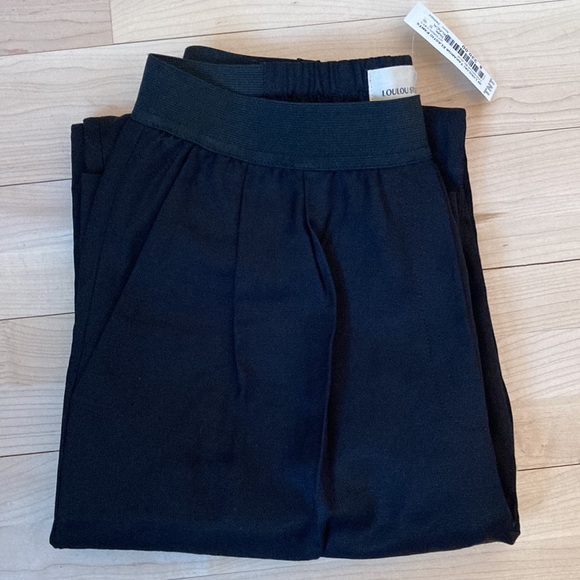 LOULOU STUDIO, Takaroa elastic linen trouser, black, S - Picture 2 of 6